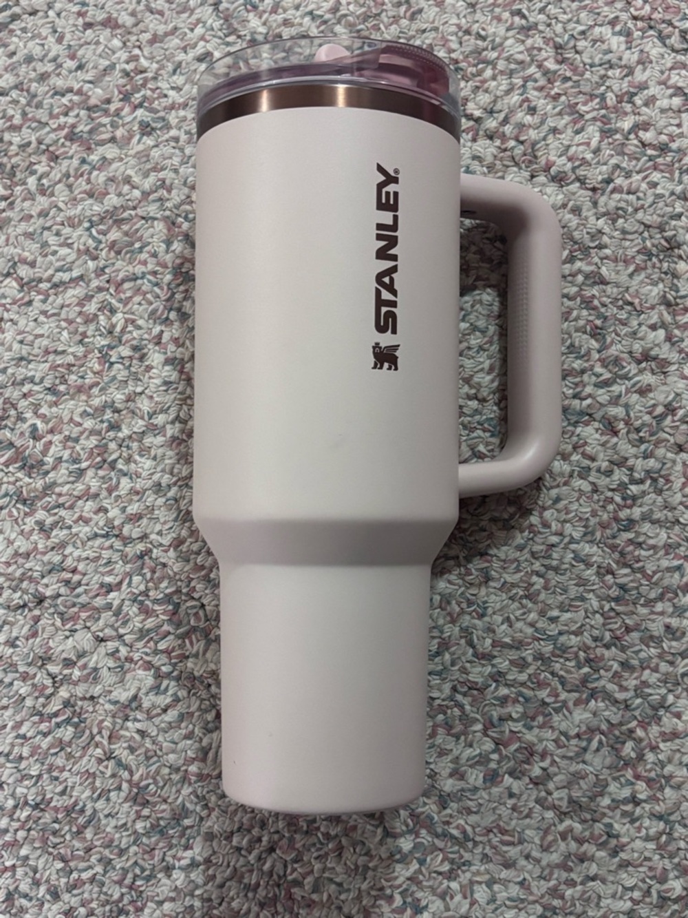 Light Pink 40oz Stanley With Leak Proof Lid